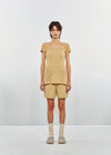 SWAYING 25 Early Autumn Pocket Straight Short Casual Pants SW-SW25PF3B09C2-JH Turmeric SW25PF3B09